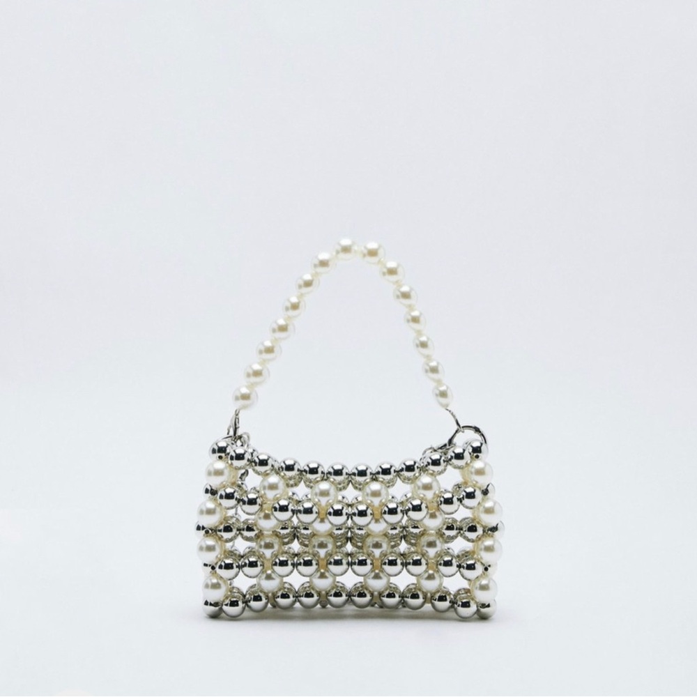 Pearl 2 tone beaded bag